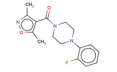 (3,5-DIMETHYL-4-ISOXAZOLYL)[4-(2-FLUOROPHENYL)-1-PIPERAZINYL]-METHANONE